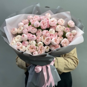 Букет из 25 кустовых роз Мэнсфилд Парк (60 см) в Воскресенске