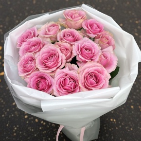 Букет из 15 пудровых роз (70 см) в Воскресенске