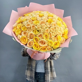 Букет "Май лайф" из 101 розы (50 см) в Воскресенске