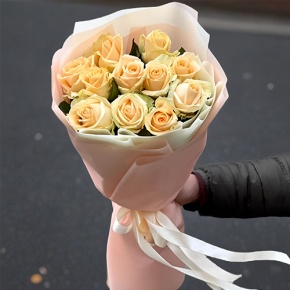 Букет из 11 роз Пич Аваланж (60 см) в Воскресенске