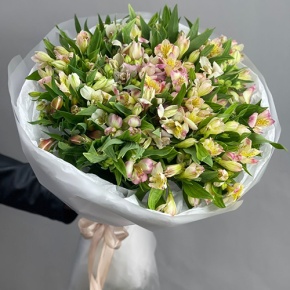 Букет "Зарина" из 37 альстромерий микс в Воскресенске