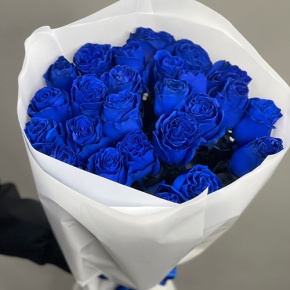 25 синих роз Эквадор (60 см) в Воскресенске