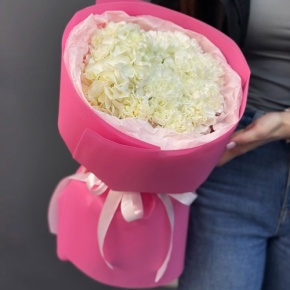 Букет "Гламур" из гортензии и диантусов в Воскресенске