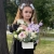 Композиция с георгинами на 1 сентября в белом ящике в Воскресенске
