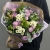 Букет "Парадайз" из кустовых пионовидных роз, альстромерий и хризантем сантини в Воскресенске