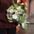 Букет "Ольга" из георгин, молюцеллы, эустом, хамелациума и орнитогалума в Воскресенске