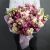Букет "Сладкая жизнь" из кустовых пионовидных роз и эустом в Воскресенске