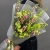 Букет "Стильная штучка" из молюцеллы, дельфиниума, орнитогалума и эустом в Воскресенске