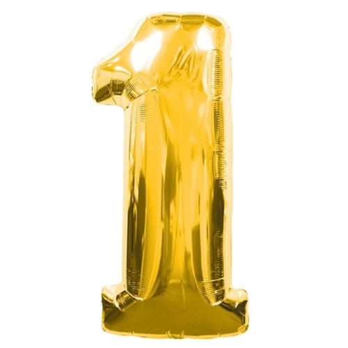 Шар гелиевый цифра 1 (40х102 см) в Воскресенске
