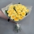 Букет из 21  из пионовидной розы Баттеркап (60 см) в Воскресенске