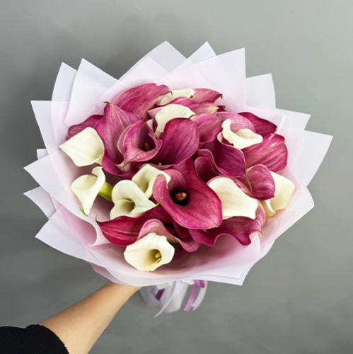 Букет из 25 нежных калл в Воскресенске