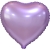 Сердце сиреневое фольгированный шар с гелием (45 см) в Воскресенске