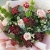 Букет "Вернисаж" из калины, хризантем Бигоуди, молюцеллы, паникума, роз и астранции в Воскресенске