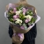 Букет "Парадайз" из кустовых пионовидных роз, альстромерий и хризантем сантини в Воскресенске