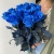 15 синих LUX роз Эквадор (70 см) в Воскресенске