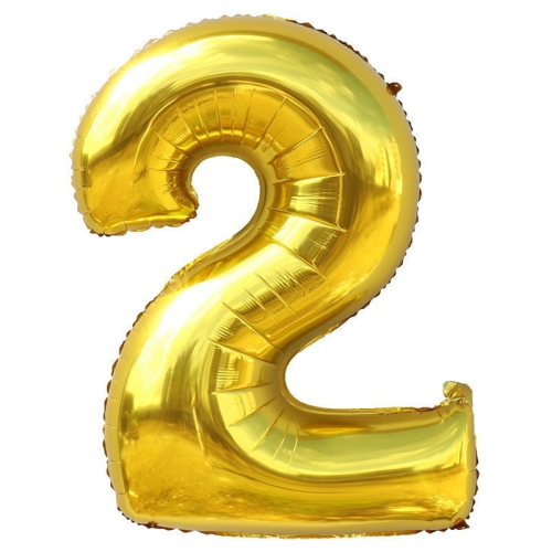 Шар гелиевый цифра 2 (40х102 см) в Воскресенске