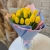 Букет из 15 жёлтых тюльпанов в Воскресенске